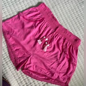 Sleep Shorts with Shell and Fringe Detail